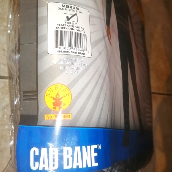 Stat Wars Child Costume Disney CAD BANE, size Medium 8-10 NEW - Picture 5 of 7